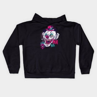 Halloween Joker creepy clown laugh Kids Hoodie